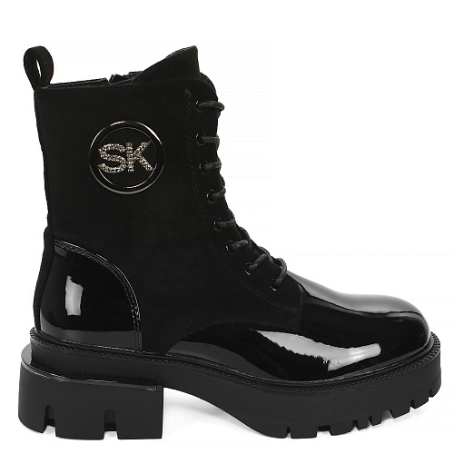 Črni nizki škornji DES836G
