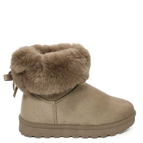 Khaki nizki zimski škornji 4055G