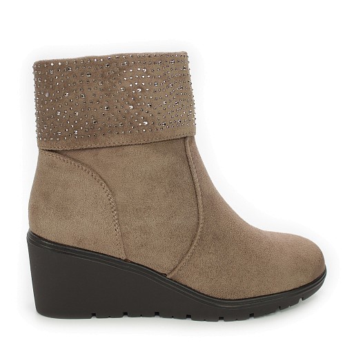 Khaki gležnjarji s polno peto YL155S