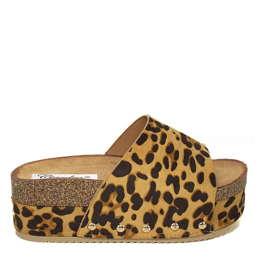 Leopard natikači s platformo P7472-21G