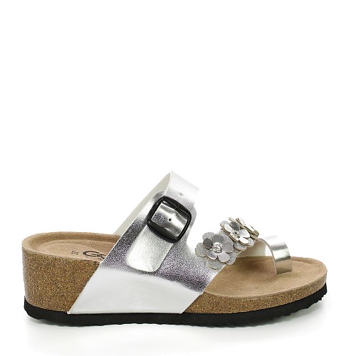 Srebrni sandali s peto D17-6S