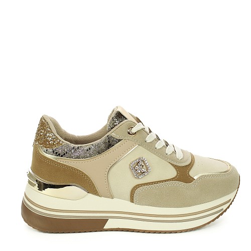 Khaki superge s platformo AA0-YD1527-01T