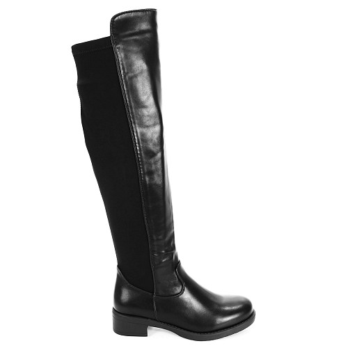 Črni visoki škornji Z007-1S