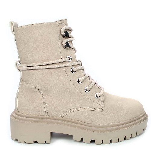 Beige nizki škornji 2953S