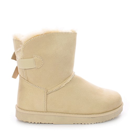 Beige nizki škornji 68-13S
