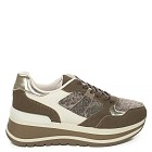 Khaki superge s platformo 85-53T