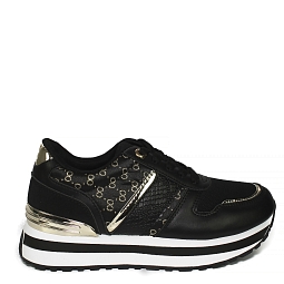 Črne superge s platformo 9396G