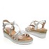Srebrni sandali s polno peto 7061-PLG