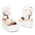 Beige sandali s platformo HJ7092G