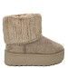 Khaki zimski škornji  s platformo XD9358-02G