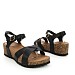 Črni sandali s polno peto Z15A-P7895-02
