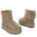 Khaki zimski škornji  s platformo XD9358-02G