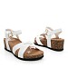 Beli sandali s polno peto Z15A-P7895-02