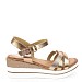 Champagne sandali s polno peto F6687T
