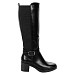 Črni škornji s peto W9C-X2608-120T