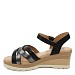 Črni sandali s polno peto 2L7-L8312-01G