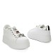 Belo-srebrne superge s platformo AD-899G