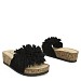 Črni natikači s platformo 250055-1S
