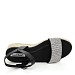 Črni sandali s platformo 2594-1G