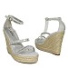 Srebrni sandali s polno peto MS19064G
