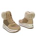 Khaki gležnjarji s platformo 600-9G