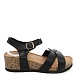 Črni sandali s polno peto Z15A-P7895-02