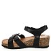 Črni sandali s polno peto Z15A-P7895-02