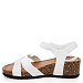 Beli sandali s polno peto Z15A-P7895-02