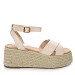 Beige sandali s platformo MS8016G