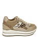 Khaki superge s platformo 85-951G