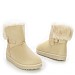 Beige zimski gležnjarji W11-XD7788-24T