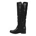 Črni škornji s skrito peto AA8B-X20555-11T