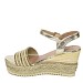 Zlati sandali s polno peto Z8699-18G