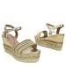 Zlati sandali s polno peto Z8699-18G