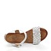 Beli sandali s polno peto F6688T