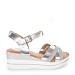 Srebrni sandali s peto X6-Z7668-07T