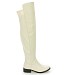 Beige škornji čez koleno U9A-X8508-7T