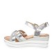 Srebrni sandali s peto X6-Z7668-07T