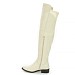 Beige škornji čez koleno U9A-X8508-7T