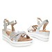 Srebrni sandali s peto X6-Z7668-07T
