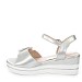 Srebrni sandali s peto P-4T