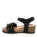 Črni sandali s peto Z15A-P7895-01T