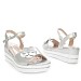 Srebrni sandali s peto P-4T