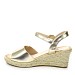 Zlati sandali s peto X13-M5854-11T