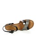 Črni sandali s polno peto 10-322T