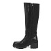 Črni škornji s peto H69621-6G