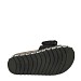 Črni natikači s platformo P2428-06G