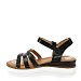Črni sandali 3906G