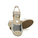 Srebrne espadrile s polno peto MS7121G