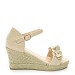 Beige sandali s polno peto BL-95S